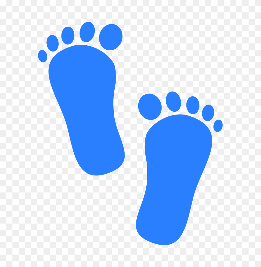 675x800 Footprint Clipart Images Blue Ba Footprints Image Library Stock - Free Footprint Clipart