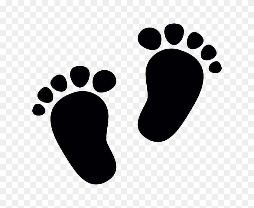 626x626 Footprint Infant Clip Art - Baby Footprint PNG