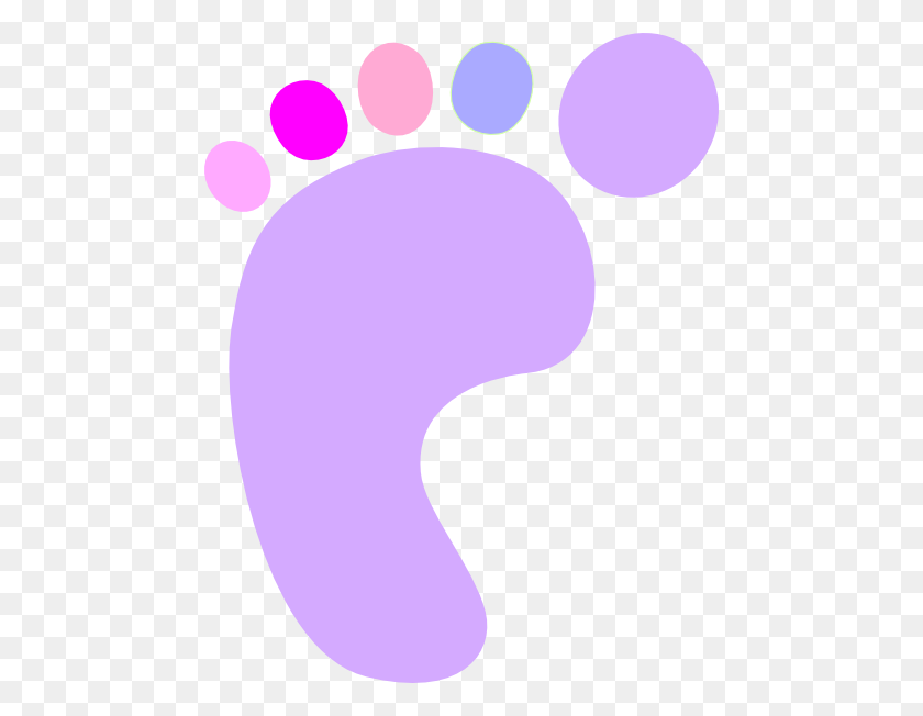 468x592 Footprints Clipart Baby Girl - Clipart De Huellas De Bebé Gratis