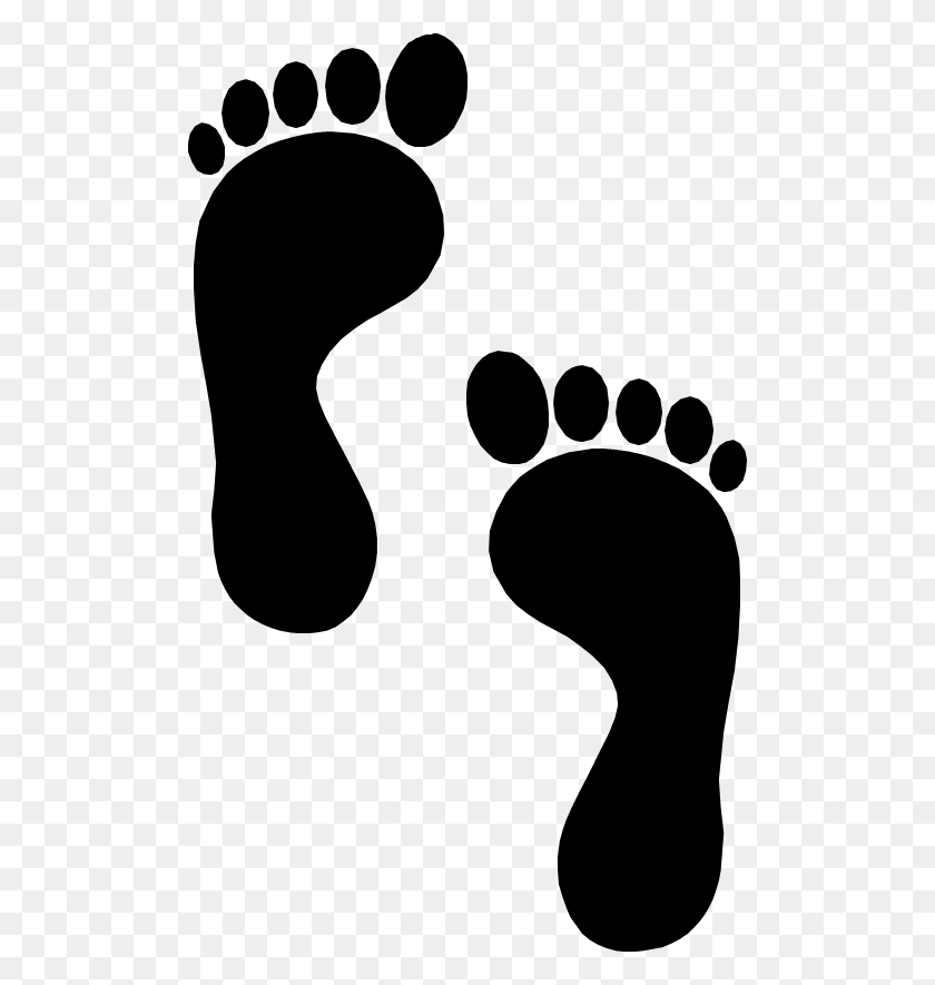 502x825 Footprints Clipart Travel - Paso A Paso Clipart
