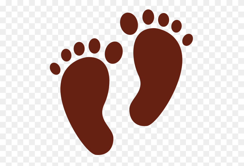512x512 Footprints Emoji - Footsteps PNG