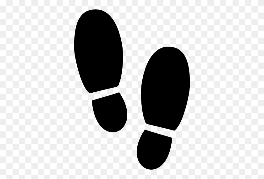 512x512 Footsteps Silhouette Variant - Footsteps PNG