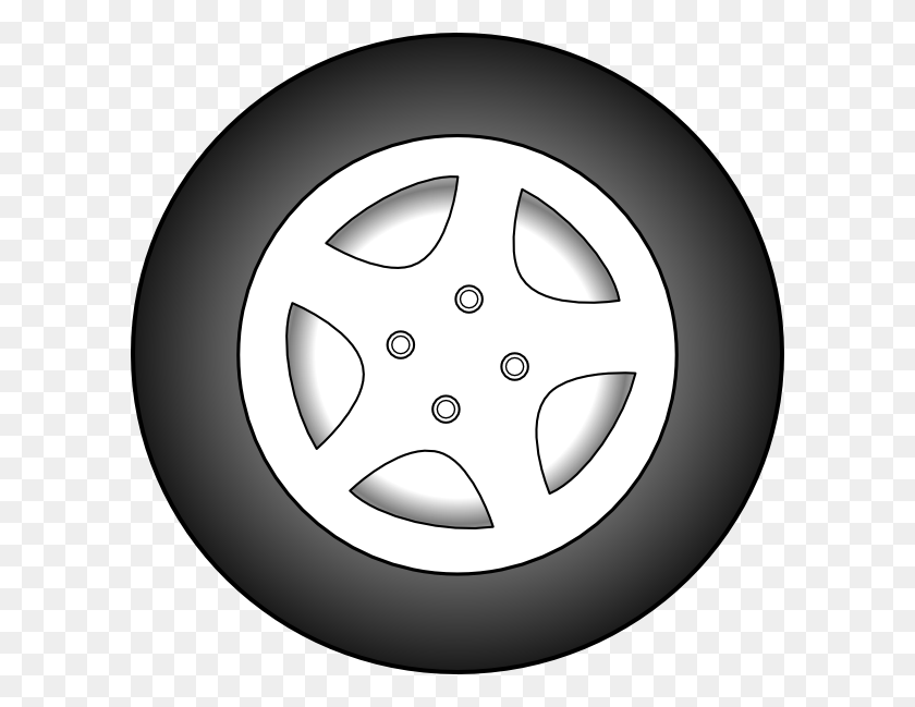 600x589 For A Tire Clip Art To Use - Motorcycle Clipart