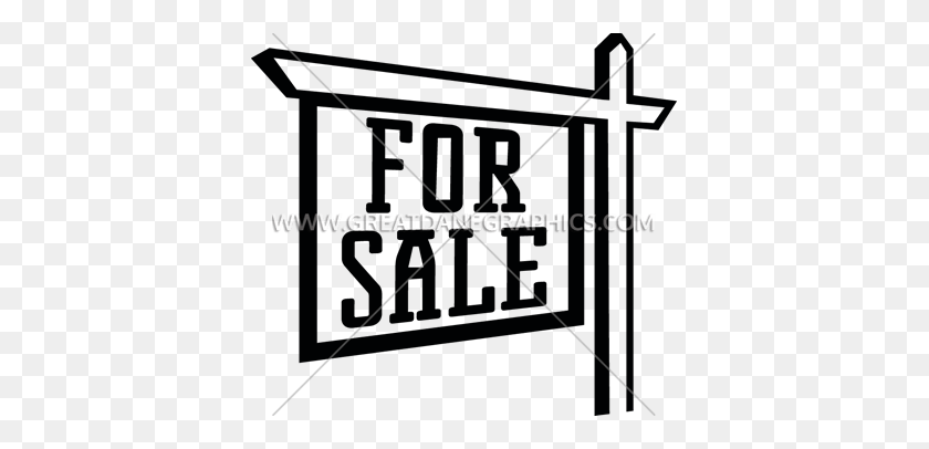 385x346 For Sale Sign Production Ready Artwork For T Shirt Printing - For Sale Sign Clip Art