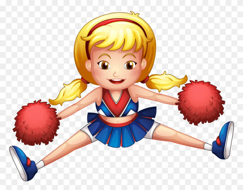 1024x785 For Z Clipart, Cartoon And Sports - Cartoon Cheerleader Clipart