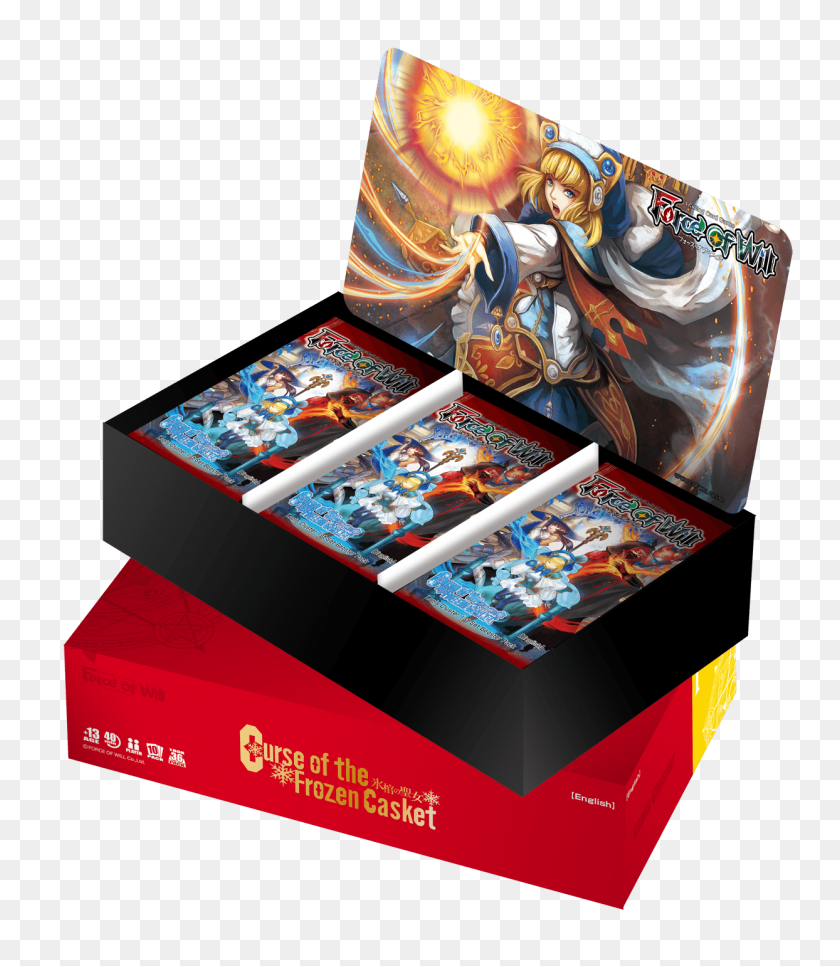 1244x1445 Force Of Will Curse Of The Frozen Casket Booster Box - Casket PNG