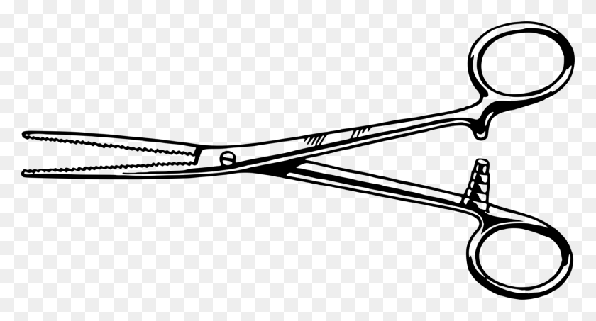 1488x750 Forceps Drawing Tweezers Hemostat Tongs - Tweezers Clipart