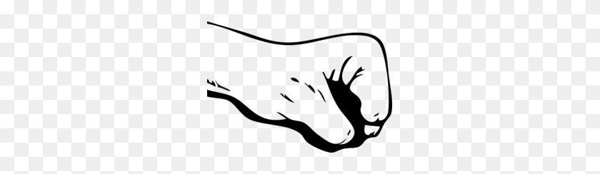 259x184 Forearm With Closed Fist Clipart - Raised Fist Clip Art
