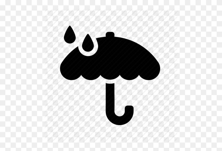 512x512 Forecast, Rain, Rainfall, Umbrella, Wheater Icon - Umbrella And Rain Clipart