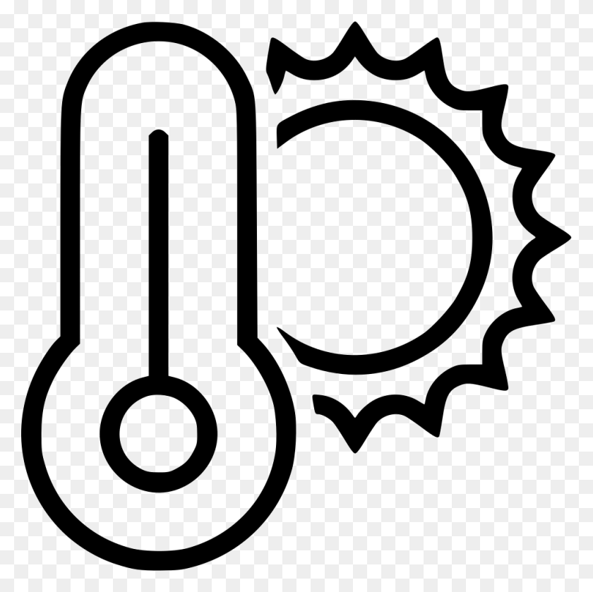 981x980 Forecast Thermometer Sun Heat Png Icon Free Download - Heat PNG