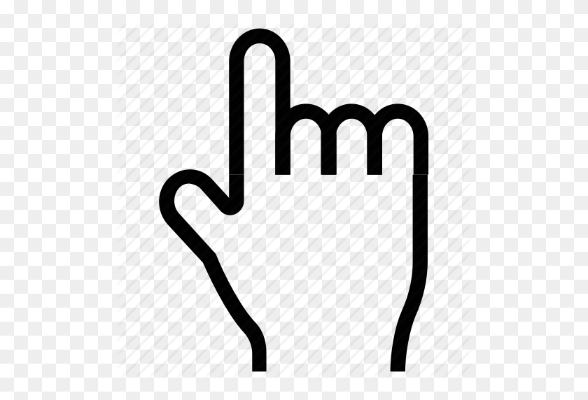 512x512 Forefinger, Index Finger, Number One, Pointing Finger, Posture - Pointing Finger PNG