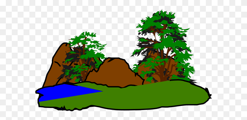 600x350 Forest Clipart Png - Forest Silhouette PNG