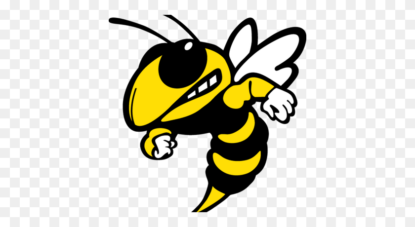 400x400 Forest Hills High On Twitter - Yellow Jacket Mascot Clipart