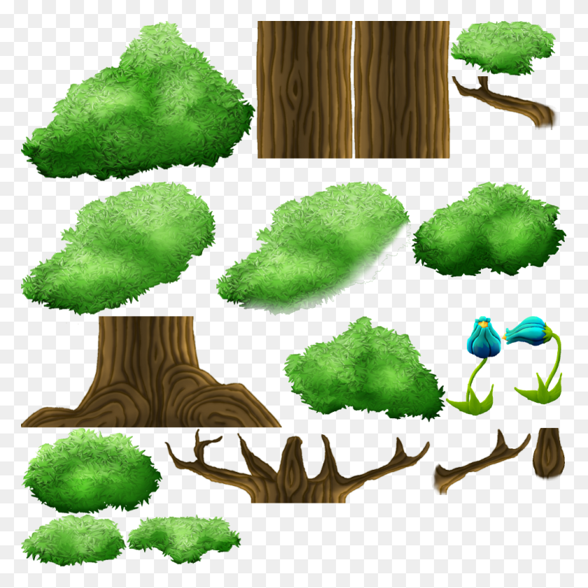 1015x1017 Forest Themed Sprites - Forest Background PNG