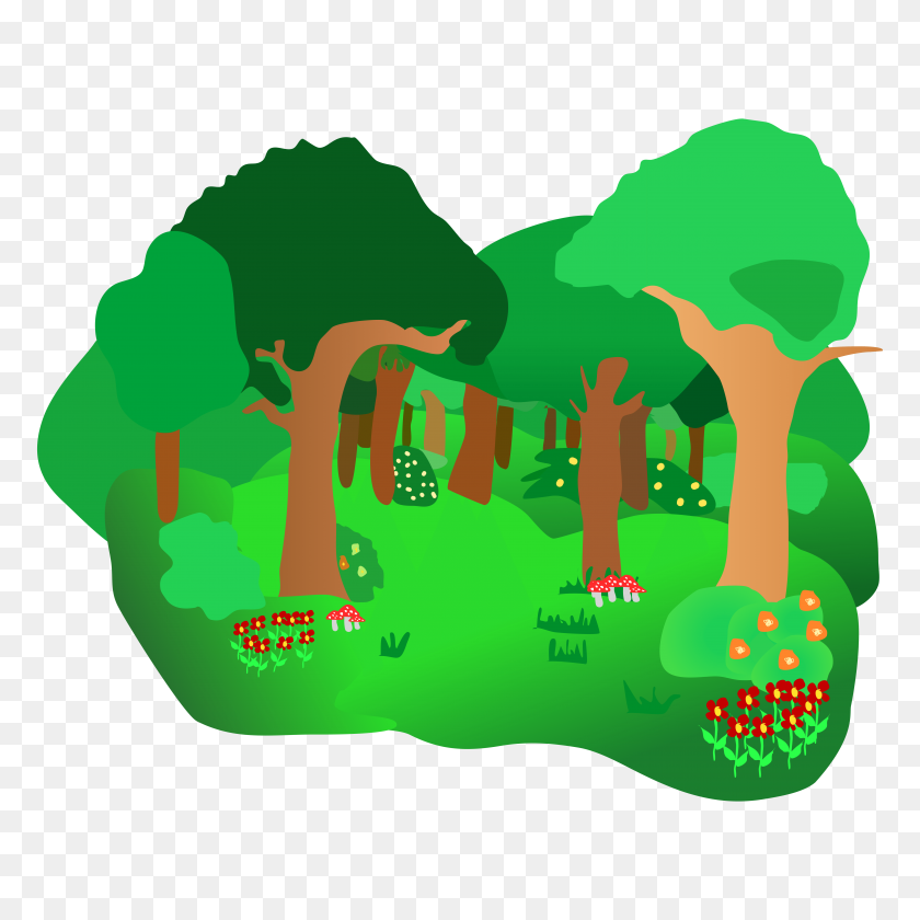 5204x5204 Forests Cliparts - Forest Tree Clipart