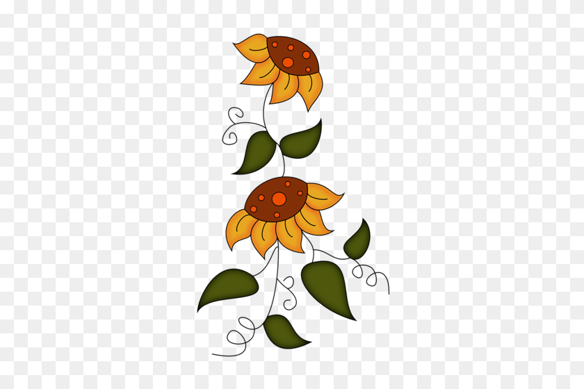 313x500 Forever Fall Sunflower Clip Art Clip Art, Applique - Forever Clipart