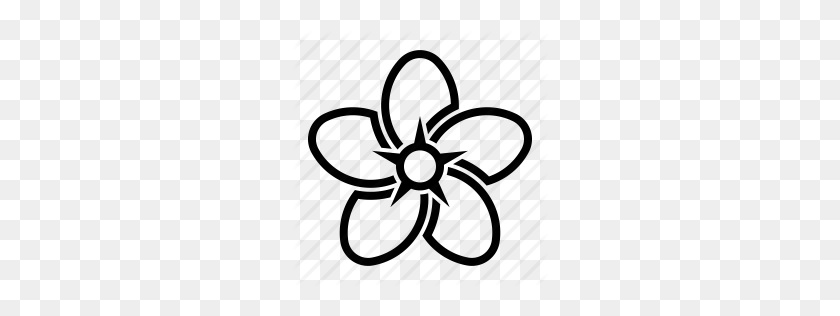 256x256 Forget Me Not Clip Art Black And White Loadtve - Forget Me Not Clipart