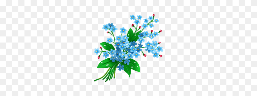 256x256 Forget Me Not Flowers Lincoln Il - Forget Me Not Clipart