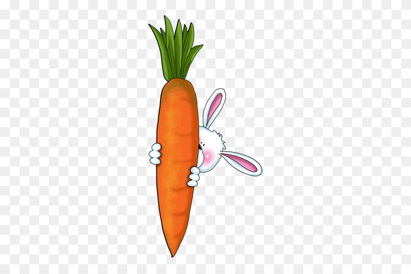 239x500 Forgetmenot Rabbit With Carrots - Turnip Clipart