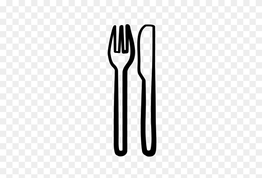 512x512 Fork And Knife Clipart Gallery Images - Plate Clipart Black And White