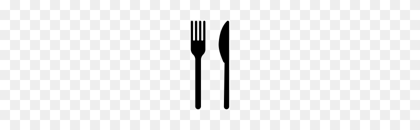 200x200 Fork And Knife Icons Noun Project - Knife And Fork PNG