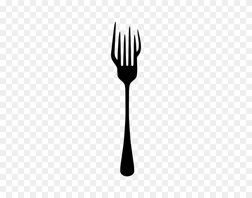 240x600 Fork And Spoon Silverware Png Clip Arts For Web - Silverware Clipart Black And White