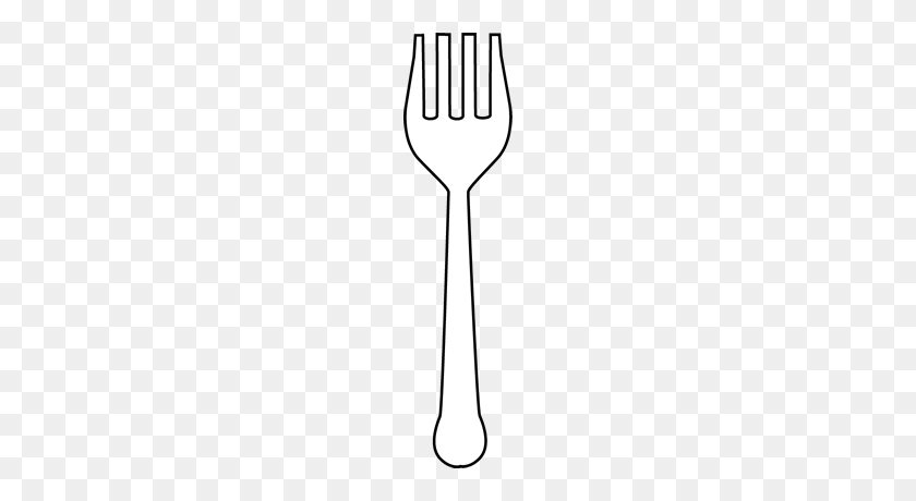 100x400 Fork Clipart Black And White - Fork Clipart Black And White