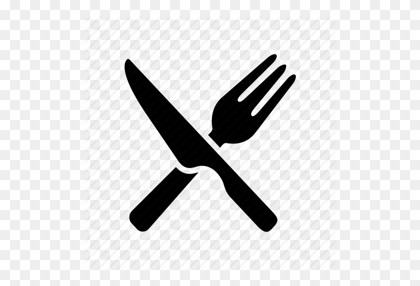 512x512 Fork, Hotel, Kitchen, Knife, Service, Spoon Icon - Fork And Knife PNG