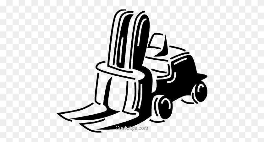 480x392 Fork Lifts Royalty Free Vector Clip Art Illustration - Fork Clipart Black And White