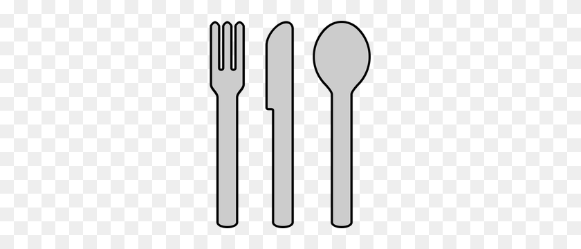 233x300 Fork Spoon Clip Art - Cutlery Clipart
