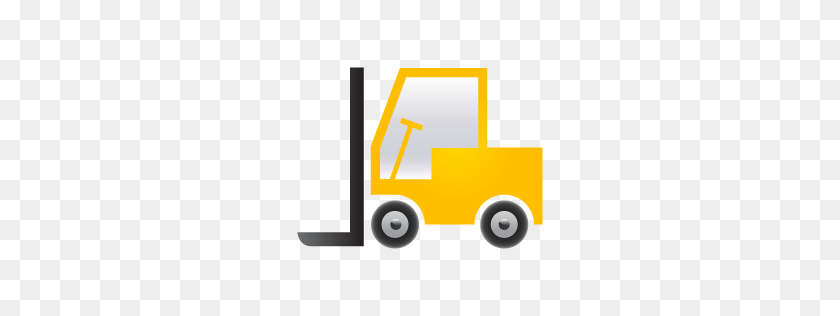 256x256 Forklift Truck Icon Download Construction Machines Icons - Forklift PNG