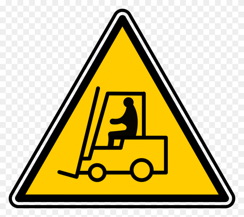 851x750 Forklift Warning Sign Hyster Company Symbol - Fork In The Road Clipart
