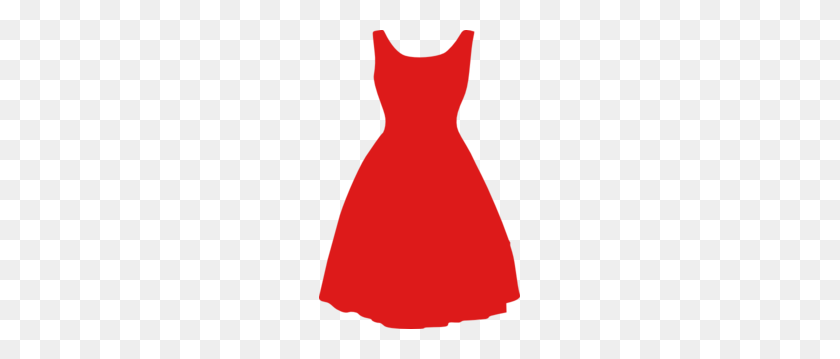 201x299 Формальные Клипарты - Красное Платье Клипарт
