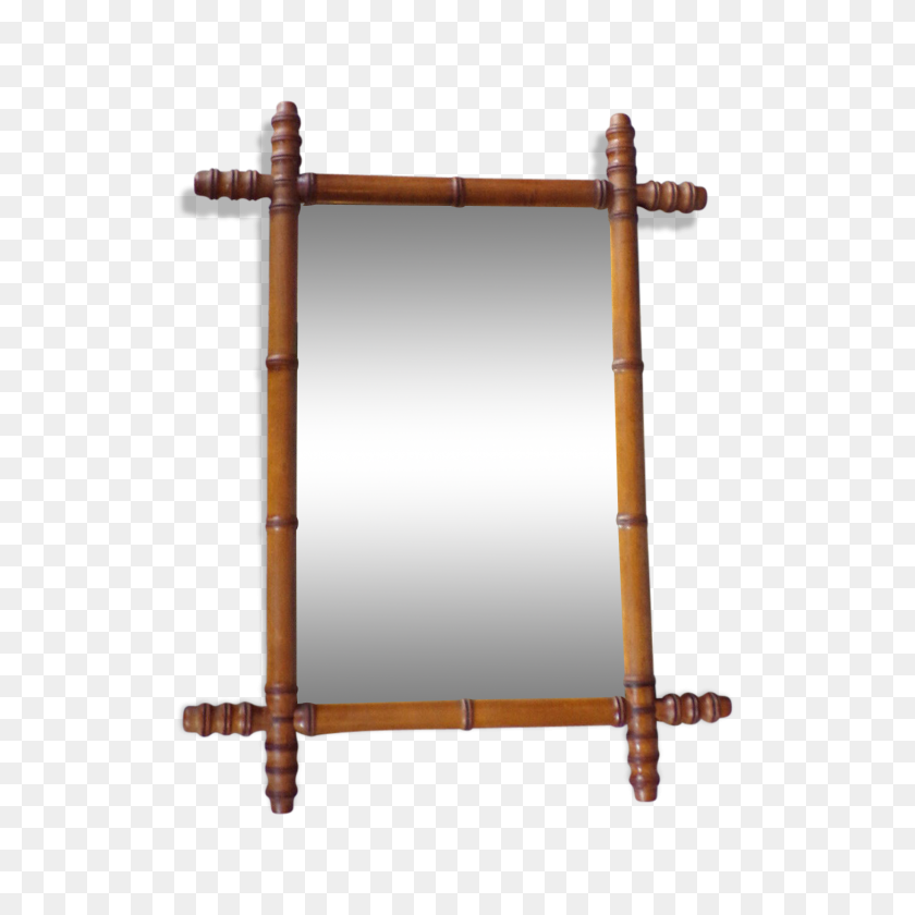 1457x1457 Former Mirror Frame Imitation Bamboo X Cm - Bamboo Frame PNG
