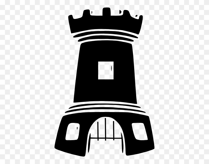 402x599 Fort Clip Art - Castle Tower Clipart