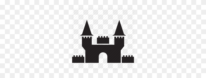 260x260 Fortification Clipart Clipart - Castle Clipart Black And White