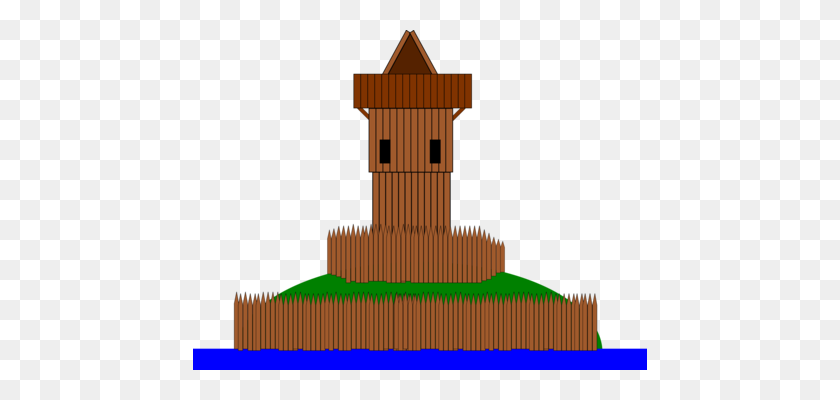454x340 Fortified Tower Rundetaarn Computer Icons Fortification Free - Moat Clipart