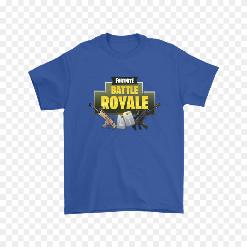 1024x1024 Fortnite Battle Royale Logotipo Con Rifle De Asalto Camisetas Tienda Teeqq - Fortnite Battle Royale Logotipo Png