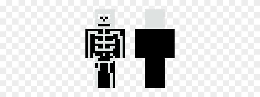 288x256 Fortnite Skull Trooper Minecraft Skin - Skull Trooper PNG