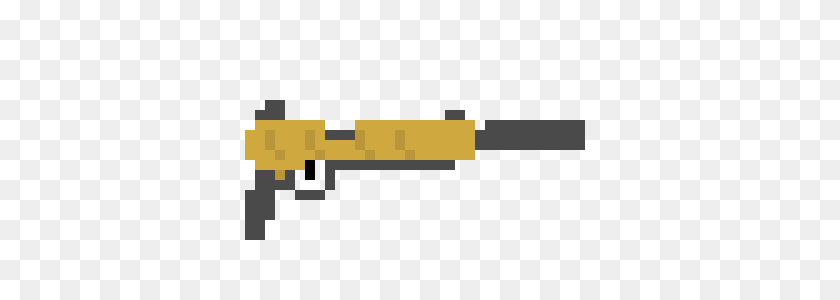 410x240 Fortnite Suppressed Pistol Pixel Art Maker - Fortnite Gun PNG
