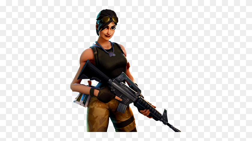 371x410 Fortnite Weapon Weapons Woman Women Donna Donne Scarnij - Fortnite Characters PNG