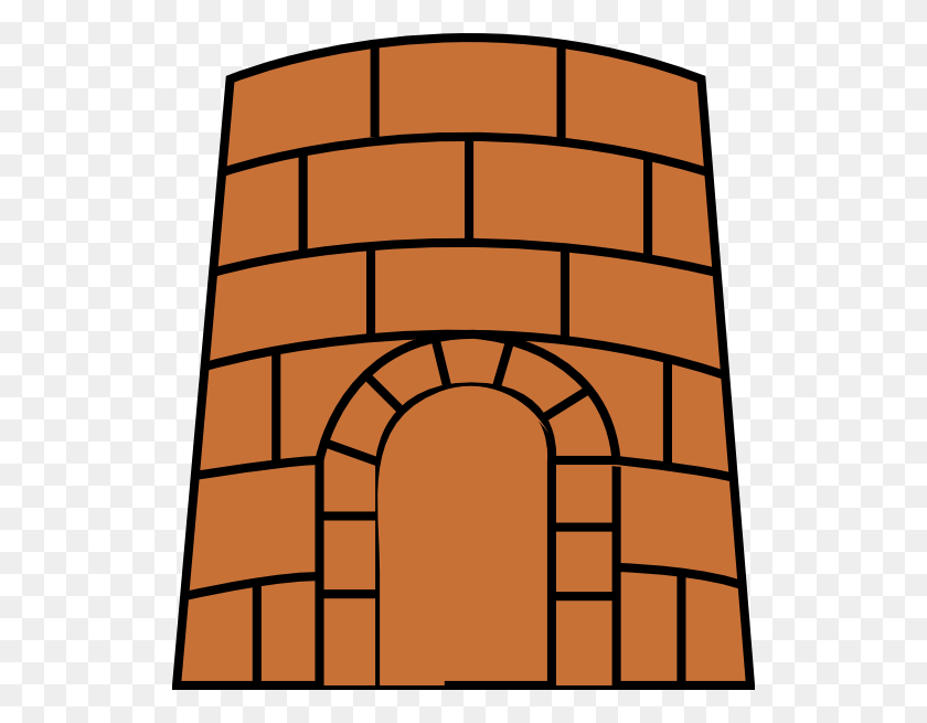 528x595 Fortress Clipart Brick - Medieval Castle Clipart