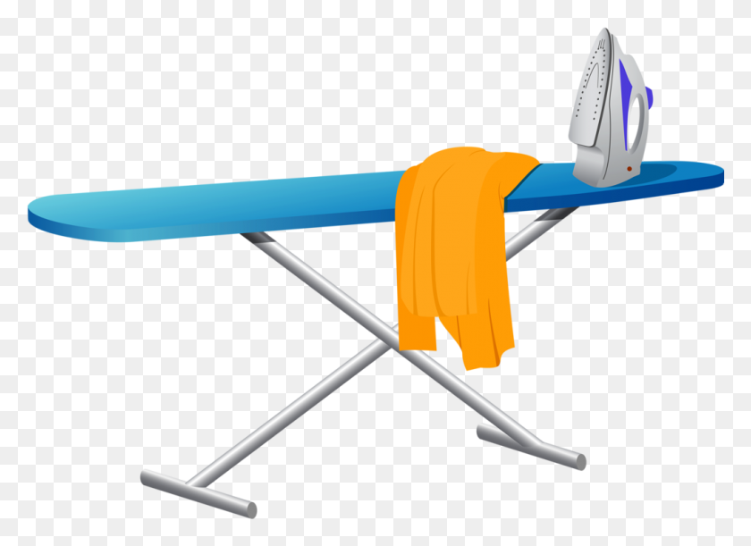 1025x725 Fotki Iron And Ironing Board - Board Clipart