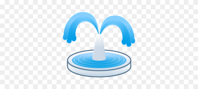 320x320 Fountain Emojidex - Water Emoji PNG