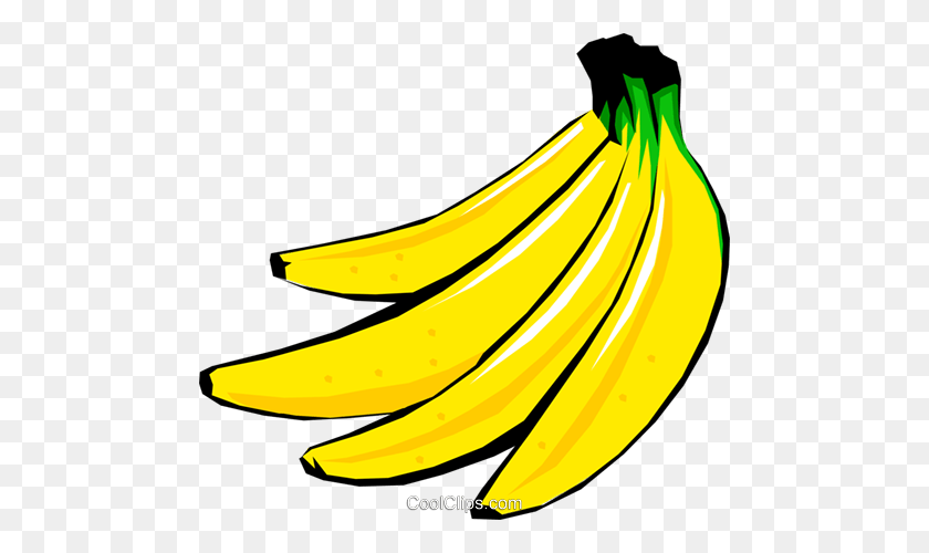 480x440 Четыре Банана Роялти Бесплатно Векторные Иллюстрации - Бесплатный Банановый Клипарт