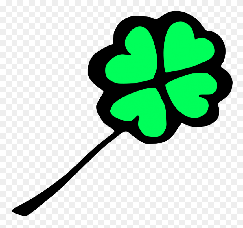 800x748 Four Leaf Clover Pictures - Clover Clipart