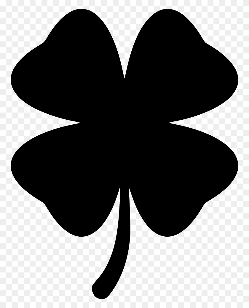 768x980 Four Leaf Clover Png Icon Free Download - Four Leaf Clover PNG