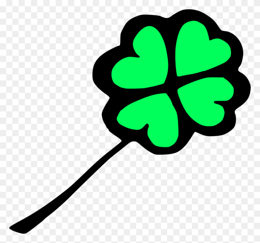 806x750 Four Leaf Clover Shamrock Luck Symbol - Luck Of The Irish Clipart