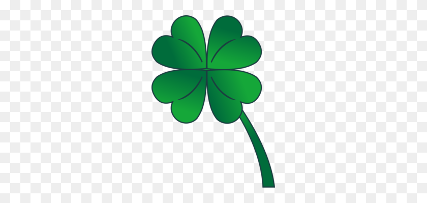 243x339 Four Leaf Clover Shamrock Saint Patrick's Day Download Free - Lucky Clipart