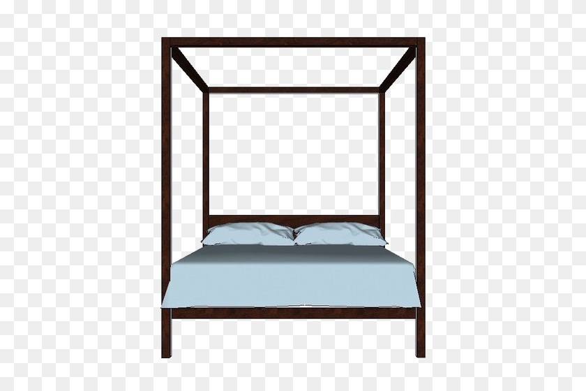 441x500 Four Poster Bed Transparent Png - Bedroom PNG